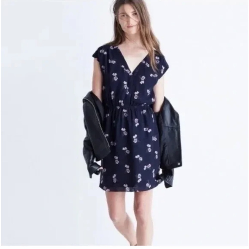 Madewell Skygaze blue floral dress